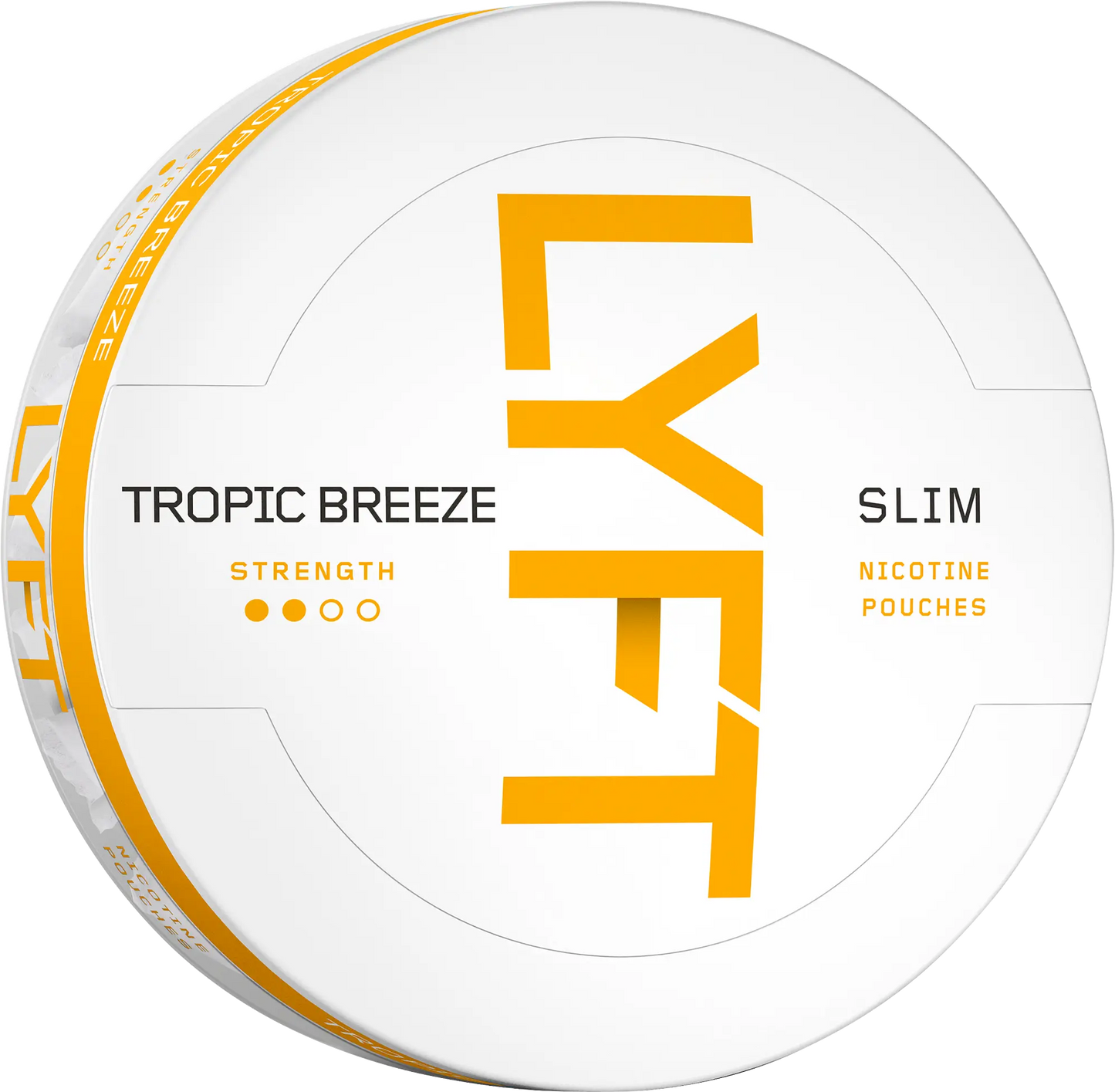 LYFT Tropic Breeze, the refreshing new addition to Killa's online store. This all-white nicotine pouch offers a smooth tropical flavor experience with hints of exotic fruit that leave your breath feeling fresh and your senses revived.