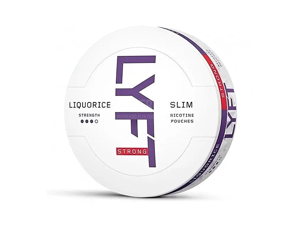 Lyft Liquorice Strong Slim is all white nicotine pouches with high nicotine content. The taste of licorice is clear and contains elements of anise and salmiak. Let the scent and taste of real licorice take you back in time and let the round and soft taste explode.
