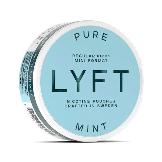 Indulge in the refreshing Lyft Pure Mint Mini. The pouches deliver a quick nicotine kick without tobacco. Experience the intense mint flavor in a convenient mini size.