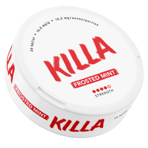Killa Nicotine Pouches - Tobacco-free snus, extra strong nicotine pouches (16mg). Best price in UK, UAE, EU